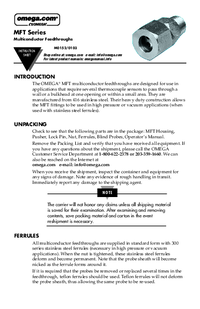 Thumbnail of document Manual - SS-FER Multiple Probe Feedthrough Ferrules & Caps